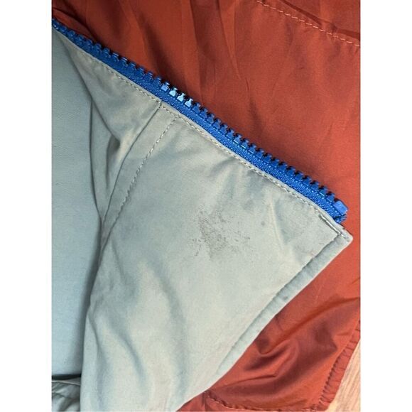 Patagonia reversible duck down feathers blue orange vest med camping - Picture 9 of 10